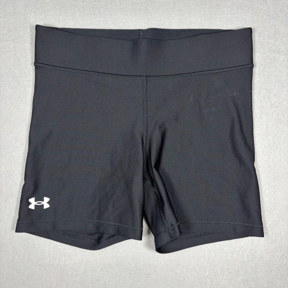 Under Armour Black Compression Shorts Women's Size‎ Medium 5" Inseam Athletic